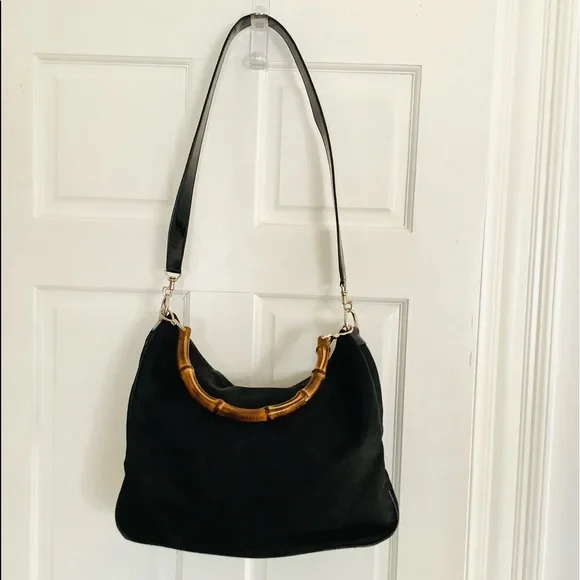 GUCCI nylon BAMBOO handle bag 🎋 - Picture 2 of 15